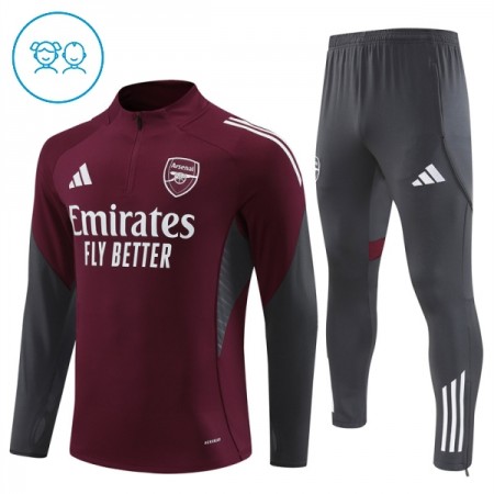 Arsenal Criança Sweat de Treino Vermelha Zíper 2025-26