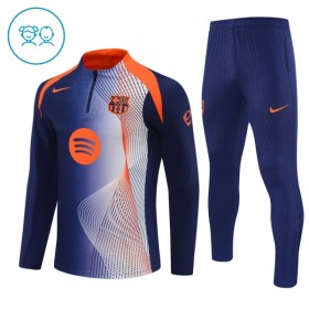 FC Barcelona Criança Sweat de Treino Azul Zíper 2025-26