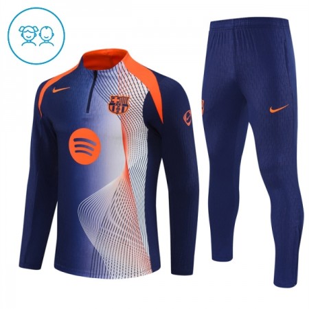 FC Barcelona Criança Sweat de Treino Azul Zíper 2025-26