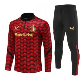 Feyenoord Rotterdam Sweat de Treino Vermelha Zíper 2025-26