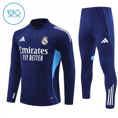 Real Madrid Criança Sweat de Treino Navy Zíper 2025-26