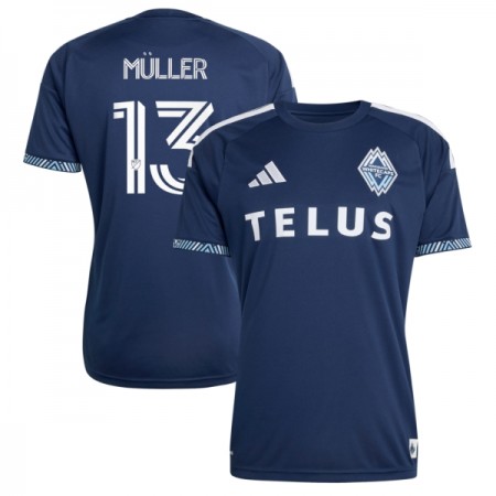 Camisolas Vancouver Whitecaps Muller 13 2º Equipamento Alternativa 2026 Manga Curta Camisolas Vancouver Whitecaps Muller 13 2º Equipamento Alternativa 2026 Manga Curta