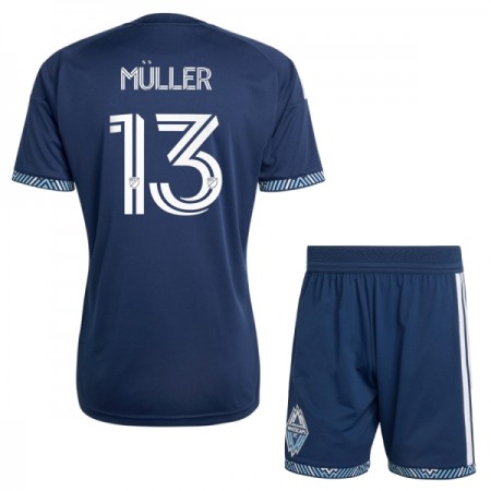 Camisolas Vancouver Whitecaps Muller 13 Criança 2º Equipamento Alternativa 2026 Manga Curta Camisolas Vancouver Whitecaps Muller 13 Criança 2º Equipamento Alternativa 2026 Manga Curta