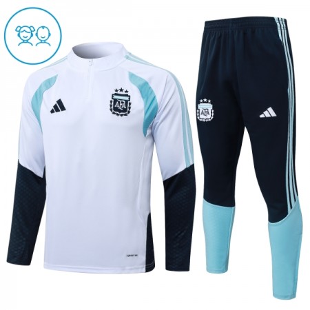 Argentina Criança Sweat de Treino Branca Zíper 2026-27