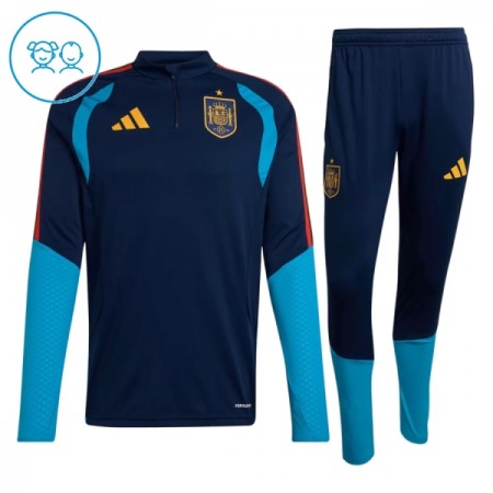 Espanha Criança Sweat de Treino Navy Zíper 2026-27