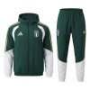 Itália Casaco Capuz Treino Verde 2026-27