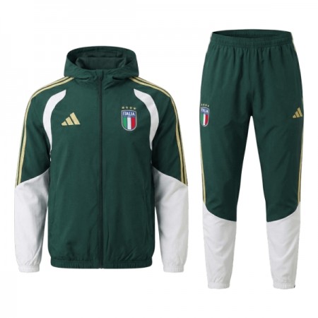 Itália Casaco Capuz Treino Verde 2026-27