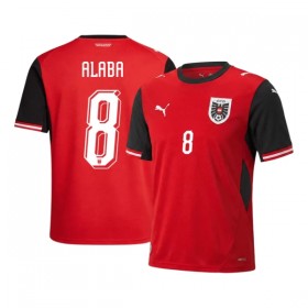 Camisolas Áustria Alaba 8 1º Equipamento Principal World Cup 2026 Manga Curta