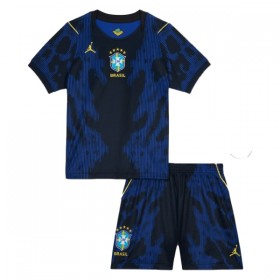 Camisolas Brasil Criança 2º Equipamento Alternativa World Cup 2026 Manga Curta