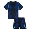Camisolas Brasil Criança 2º Equipamento Alternativa World Cup 2026 Manga Curta