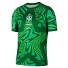 Camisolas Brasil Guarda Redes 1º Equipamento Principal World Cup 2026 Verde Manga Curta