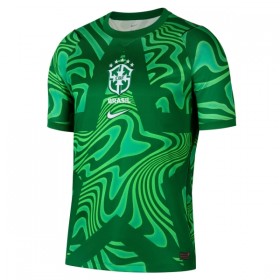 Camisolas Brasil Guarda Redes 1º Equipamento Principal World Cup 2026 Verde Manga Curta