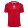 Camisolas Dinamarca Criança 1º Equipamento Principal World Cup 2026 Manga Curta