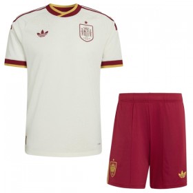 Camisolas Espanha Criança 2º Equipamento Alternativa World Cup 2026 Manga Curta