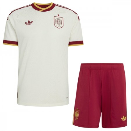 Camisolas Espanha Criança 2º Equipamento Alternativa World Cup 2026 Manga Curta