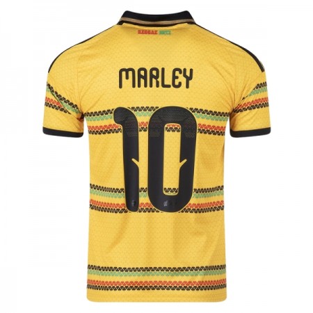 Camisolas Jamaica Bob Marley 10 1º Equipamento Principal World Cup 2026 Manga Curta Camisolas Jamaica Bob Marley 10 1º Equipamento Principal World Cup 2026 Manga Curta