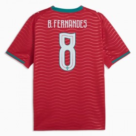 Camisolas Portugal B. Fernandes 8 1º Equipamento Principal World Cup 2026 Manga Curta