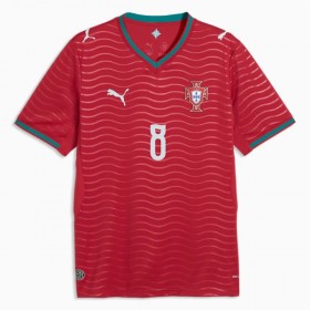 Camisolas Portugal B. Fernandes 8 1º Equipamento Principal World Cup 2026 Manga Curta
