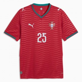 Camisolas Portugal Nuno Mendes 25 1º Equipamento Principal World Cup 2026 Manga Curta
