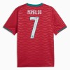Camisolas Portugal Ronaldo 7 1º Equipamento Principal World Cup 2026 Manga Curta