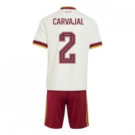 Camisolas Espanha Carvajal 2 Criança 2º Equipamento Alternativa World Cup 2026 Manga Curta