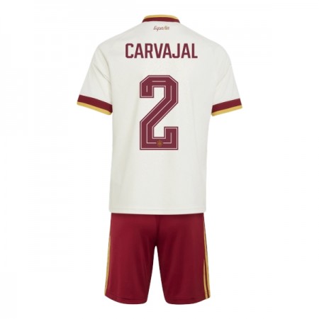 Camisolas Espanha Carvajal 2 Criança 2º Equipamento Alternativa World Cup 2026 Manga Curta