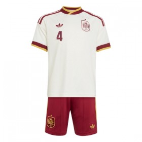 Camisolas Espanha Cubarsi 4 Criança 2º Equipamento Alternativa World Cup 2026 Manga Curta