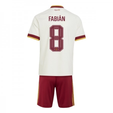 Camisolas Espanha Fabian 8 Criança 2º Equipamento Alternativa World Cup 2026 Manga Curta Camisolas Espanha Fabian 8 Criança 2º Equipamento Alternativa World Cup 2026 Manga Curta