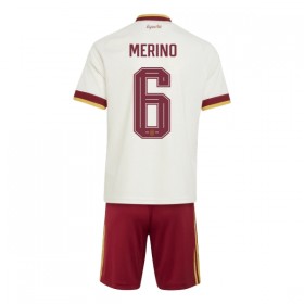 Camisolas Espanha Merino 6 Criança 2º Equipamento Alternativa World Cup 2026 Manga Curta