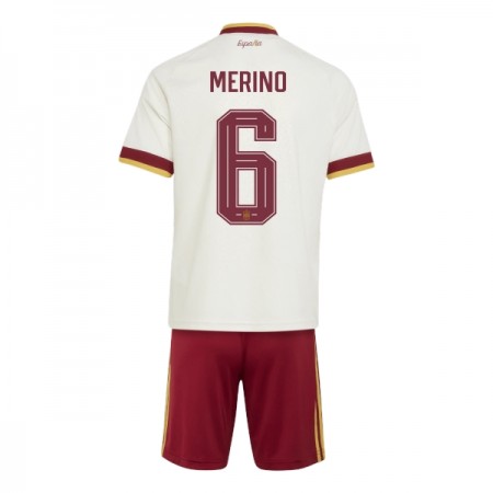 Camisolas Espanha Merino 6 Criança 2º Equipamento Alternativa World Cup 2026 Manga Curta