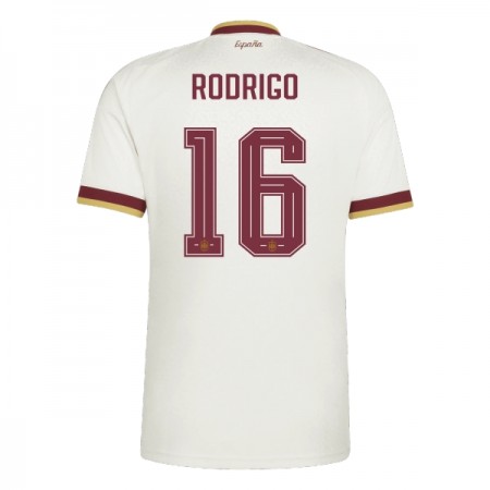 Camisolas Espanha Rodrigo 16 2º Equipamento Alternativa World Cup 2026 Manga Curta