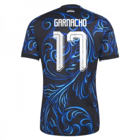 Camisolas Argentina Garnacho 17 2º Equipamento Alternativa World Cup 2026 Manga Curta