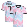 Camisolas Bélgica De Bruyne 7 2º Equipamento Alternativa World Cup 2026 Manga Curta