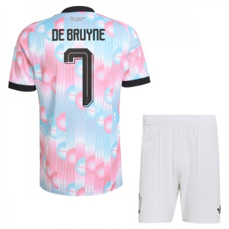 Camisolas Bélgica De Bruyne 7 Criança 2º Equipamento Alternativa World Cup 2026 Manga Curta