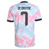 Camisolas Bélgica De Bruyne 7 Criança 2º Equipamento Alternativa World Cup 2026 Manga Curta
