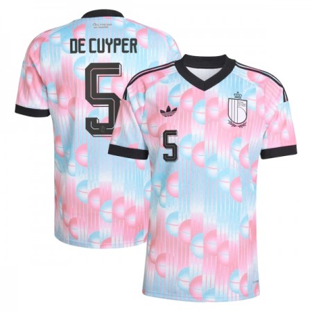 Camisolas Bélgica De Cuyper 5 2º Equipamento Alternativa World Cup 2026 Manga Curta Camisolas Bélgica De Cuyper 5 2º Equipamento Alternativa World Cup 2026 Manga Curta