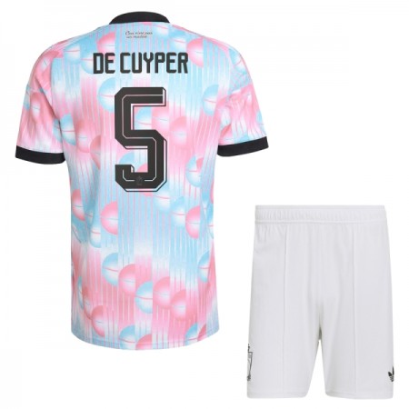 Camisolas Bélgica De Cuyper 5 Criança 2º Equipamento Alternativa World Cup 2026 Manga Curta Camisolas Bélgica De Cuyper 5 Criança 2º Equipamento Alternativa World Cup 2026 Manga Curta