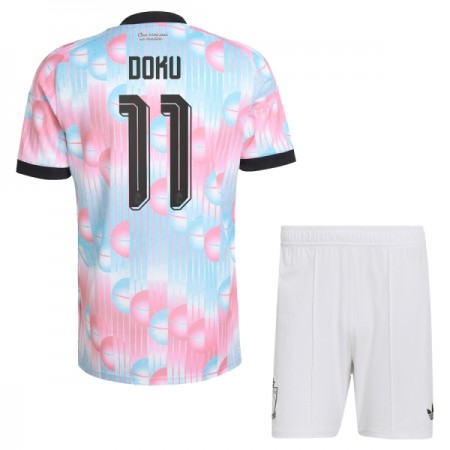 Camisolas Bélgica Doku 11 Criança 2º Equipamento Alternativa World Cup 2026 Manga Curta