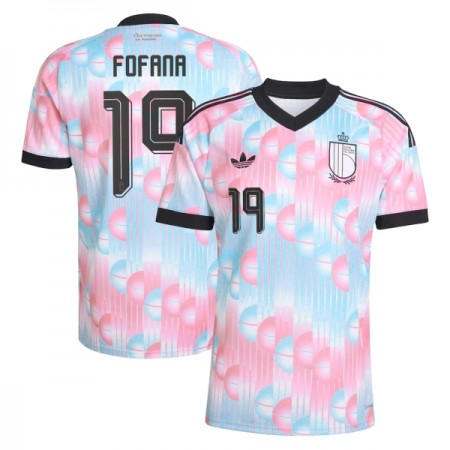 Camisolas Bélgica Fofana 19 2º Equipamento Alternativa World Cup 2026 Manga Curta