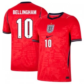 Camisolas Inglaterra Bellingham 10 2º Equipamento Alternativa World Cup 2026 Manga Curta