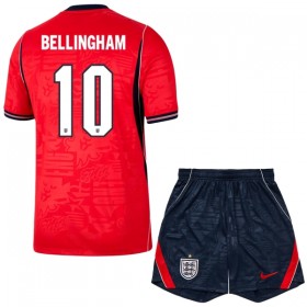 Camisolas Inglaterra Bellingham 10 Criança 2º Equipamento Alternativa World Cup 2026 Manga Curta