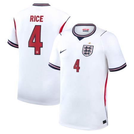 Camisolas Inglaterra Rice 4 1º Equipamento Principal World Cup 2026 Manga Curta