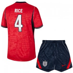 Camisolas Inglaterra Rice 4 Criança 2º Equipamento Alternativa World Cup 2026 Manga Curta