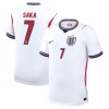 Camisolas Inglaterra Saka 7 1º Equipamento Principal World Cup 2026 Manga Curta