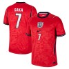 Camisolas Inglaterra Saka 7 2º Equipamento Alternativa World Cup 2026 Manga Curta