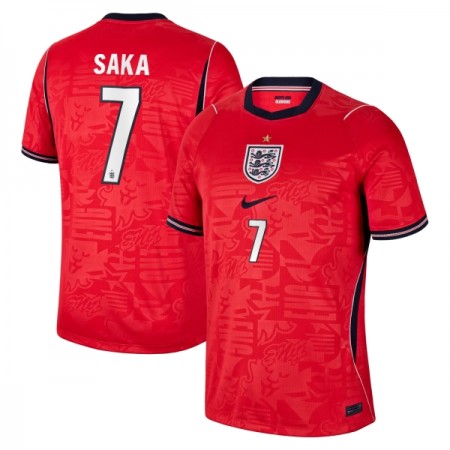 Camisolas Inglaterra Saka 7 2º Equipamento Alternativa World Cup 2026 Manga Curta