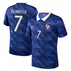 Camisolas França O. Dembele 7 1º Equipamento Principal World Cup 2026 Manga Curta
