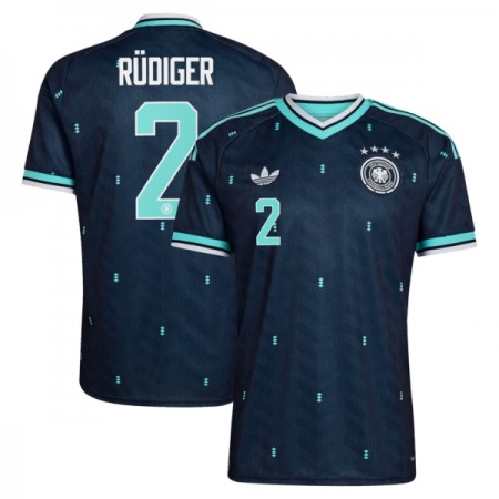Camisolas Alemanha Rudiger 2 2º Equipamento Alternativa World Cup 2026 Manga Curta