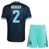 Camisolas Alemanha Rudiger 2 Criança 2º Equipamento Alternativa World Cup 2026 Manga Curta