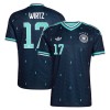 Camisolas Alemanha Wirtz 17 2º Equipamento Alternativa World Cup 2026 Manga Curta